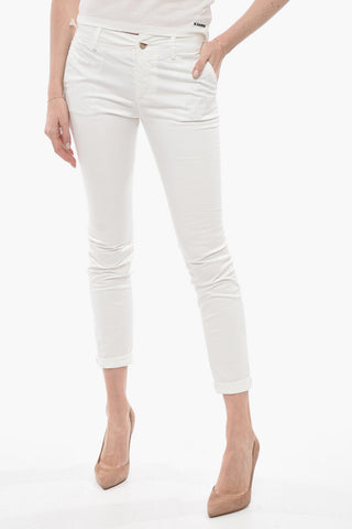 URBAN FOREST Pantaloni Chino MALLARD in Cotone Stretch ad Orlo con Risvolto