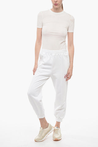 Joggers in Cotone con Elastico alla Caviglia