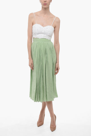 Broidarie Anglase Tube Top with Sweetheart Neckline
