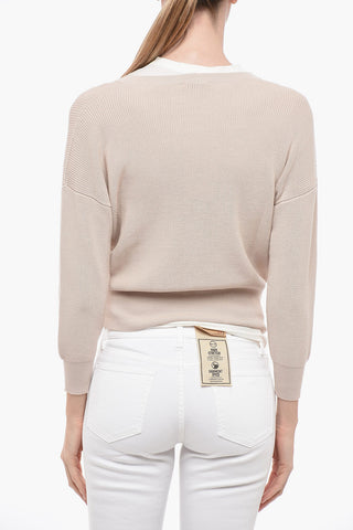 V-neck Cropped Cardigan