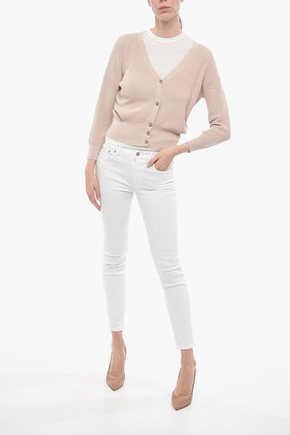 V-neck Cropped Cardigan