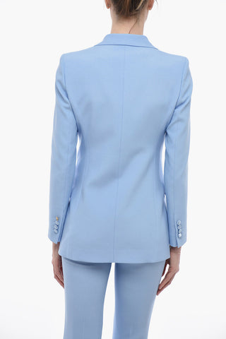 Double-breasted BIANCA Blazer with Satin Details