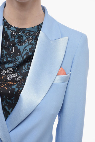 Double-breasted BIANCA Blazer with Satin Details