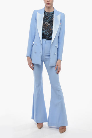 Double-breasted BIANCA Blazer with Satin Details