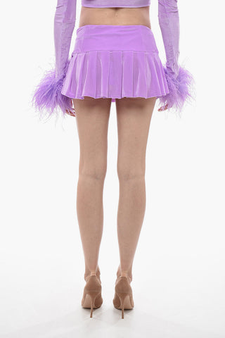 Mini Gonna In Ciniglia A Pieghe 