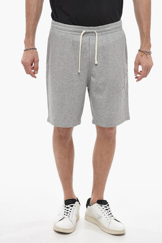 Solid Color Sweat Shorts with 3 Pockets