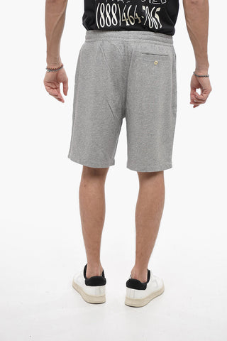 Solid Color Sweat Shorts with 3 Pockets