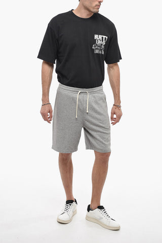 Solid Color Sweat Shorts with 3 Pockets