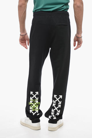 Fleece Joggers with OPPOSITE ARROW Print
