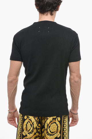 MM1 Ribbed Cotton T-shirt with Application