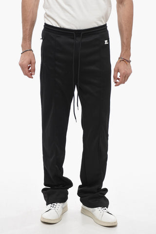 Solid Color Joggers with Contrasting Logo