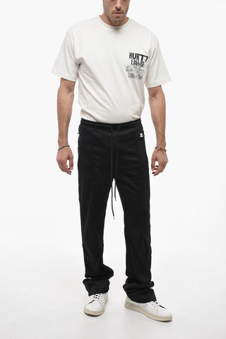 Solid Color Joggers with Contrasting Logo