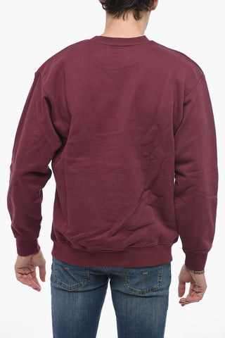 Teddy Bear Printed Fleeced-Cotton Crew-neck Sweatshirt