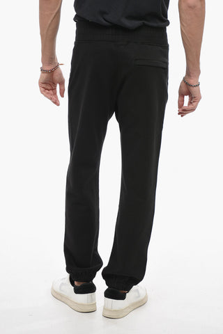 Drawstring Waist Cotton Joggers
