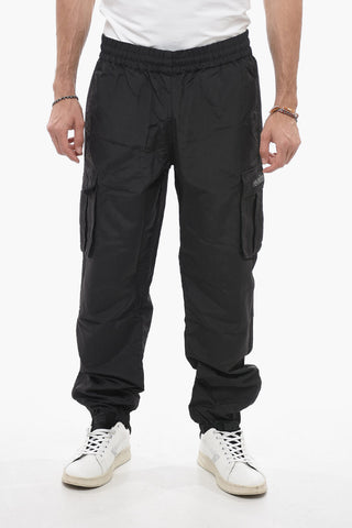 Pantaloni in Nylon a Tinta Unita