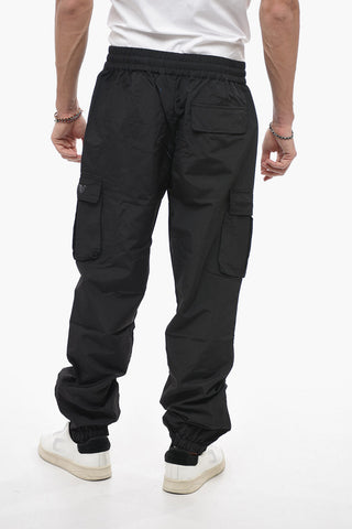 Pantaloni in Nylon a Tinta Unita
