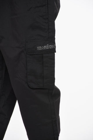 Pantaloni in Nylon a Tinta Unita
