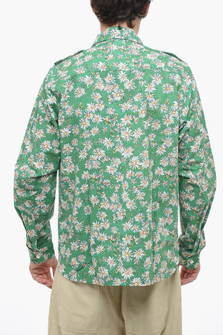Long-Sleeve Shirt with Floral Print