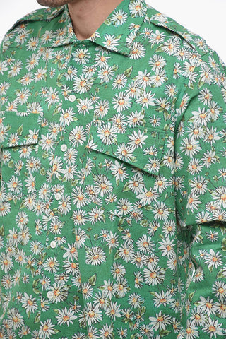 Long-Sleeve Shirt with Floral Print