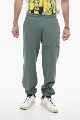Cotton Joggers with Embossed Logo