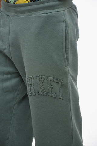 Cotton Joggers with Embossed Logo