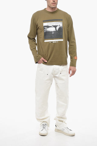 Long-sleeved T-shirt with Graphic Print