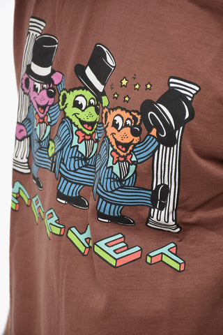 Teddy Bear Maxi Printed Crew-neck T-shirt