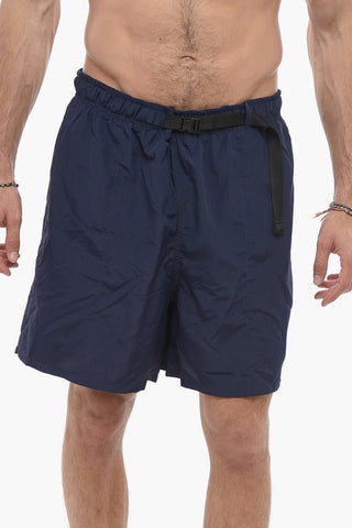 SMILEY Industrial Belt Nylon Swim Shorts