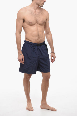 SMILEY Industrial Belt Nylon Swim Shorts