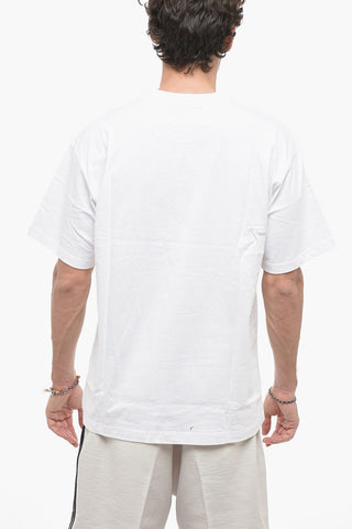 Maxi Contrasting Printed Crew-neck T-shirt