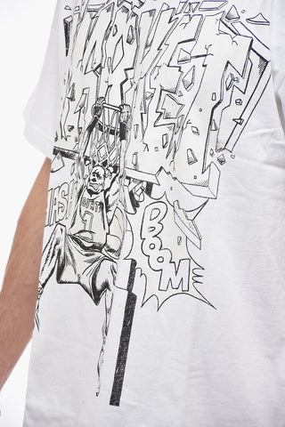 Maxi Contrasting Printed Crew-neck T-shirt