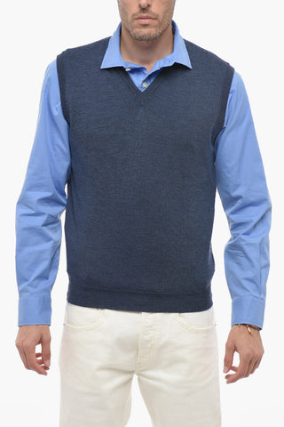 Maglione In Lana Collo A V