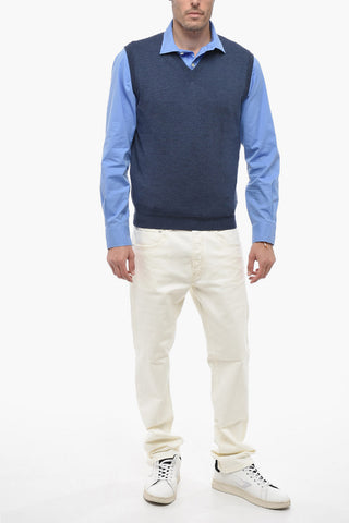 Maglione In Lana Collo A V