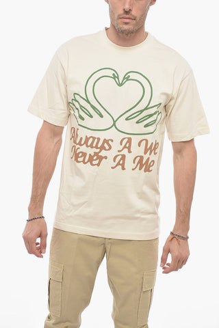 SMILEY T-shirt Girocollo in Cotone Stampata