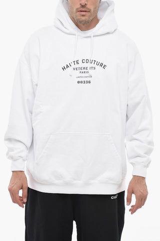 Brushed Cotton Oversized UNISEX Hoodie with Contrasting Print