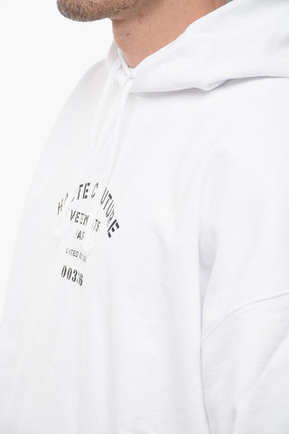 Brushed Cotton Oversized UNISEX Hoodie with Contrasting Print