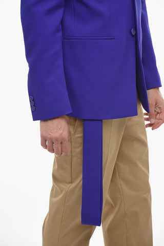 DRILL STRAP Blazer with Clip Detail