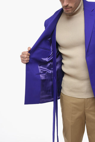 DRILL STRAP Blazer with Clip Detail