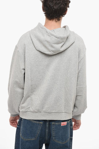 STAY POSITIVE Hoodie Sweatshirt with Graphic Embroidery
