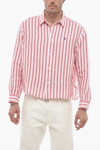 Camicia in Lino a Righe Awning