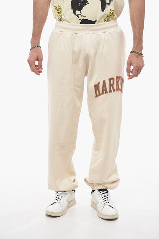 Cotton Joggers with Embossed Logo