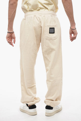 Cotton Joggers with Embossed Logo