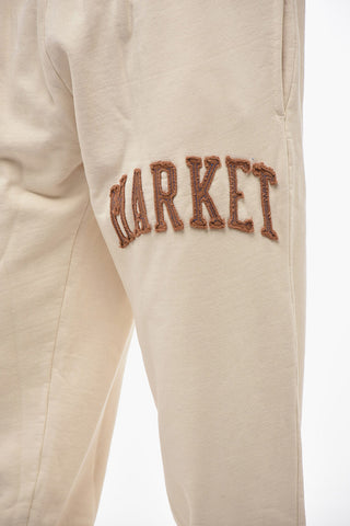 Cotton Joggers with Embossed Logo