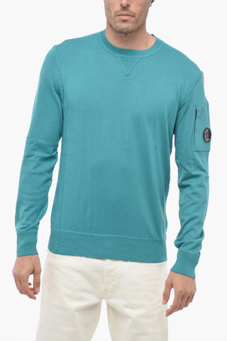 Maglia Girocollo con Logo Patch