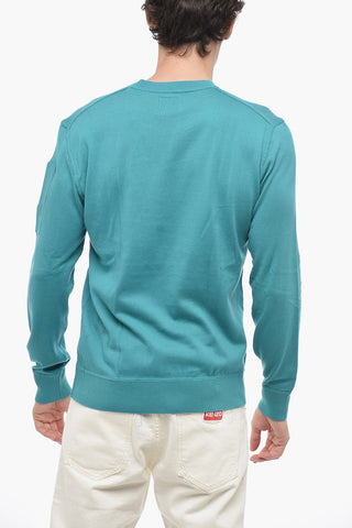 Maglia Girocollo con Logo Patch