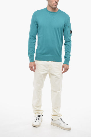 Maglia Girocollo con Logo Patch