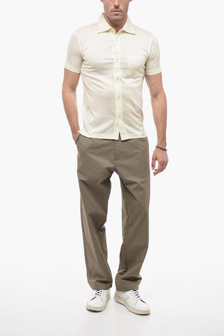 TREND Spread Collar Lightweight Casual Shirt