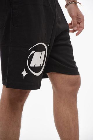 Drawstring Waist Cotton Shorts