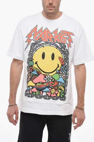SMILEY Maxi Frontal Printed Crew-Neck T-shirt