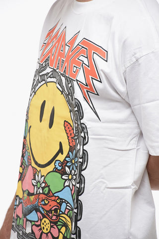 SMILEY Maxi Frontal Printed Crew-Neck T-shirt